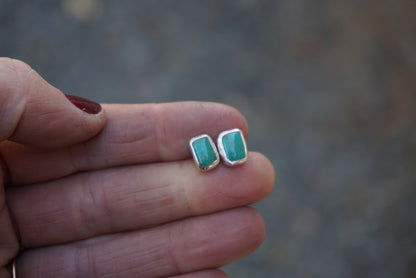 Stud Earrings (Fox Turquoise)