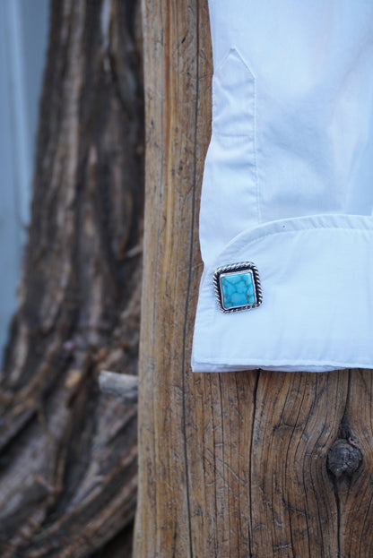 Turquoise Cufflink (Kingman)