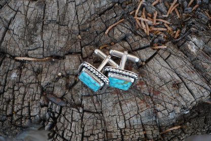 Turquoise Cufflink (Kingman)