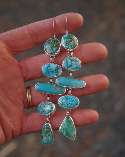 Cascade Statement Earring (Multi Stone)