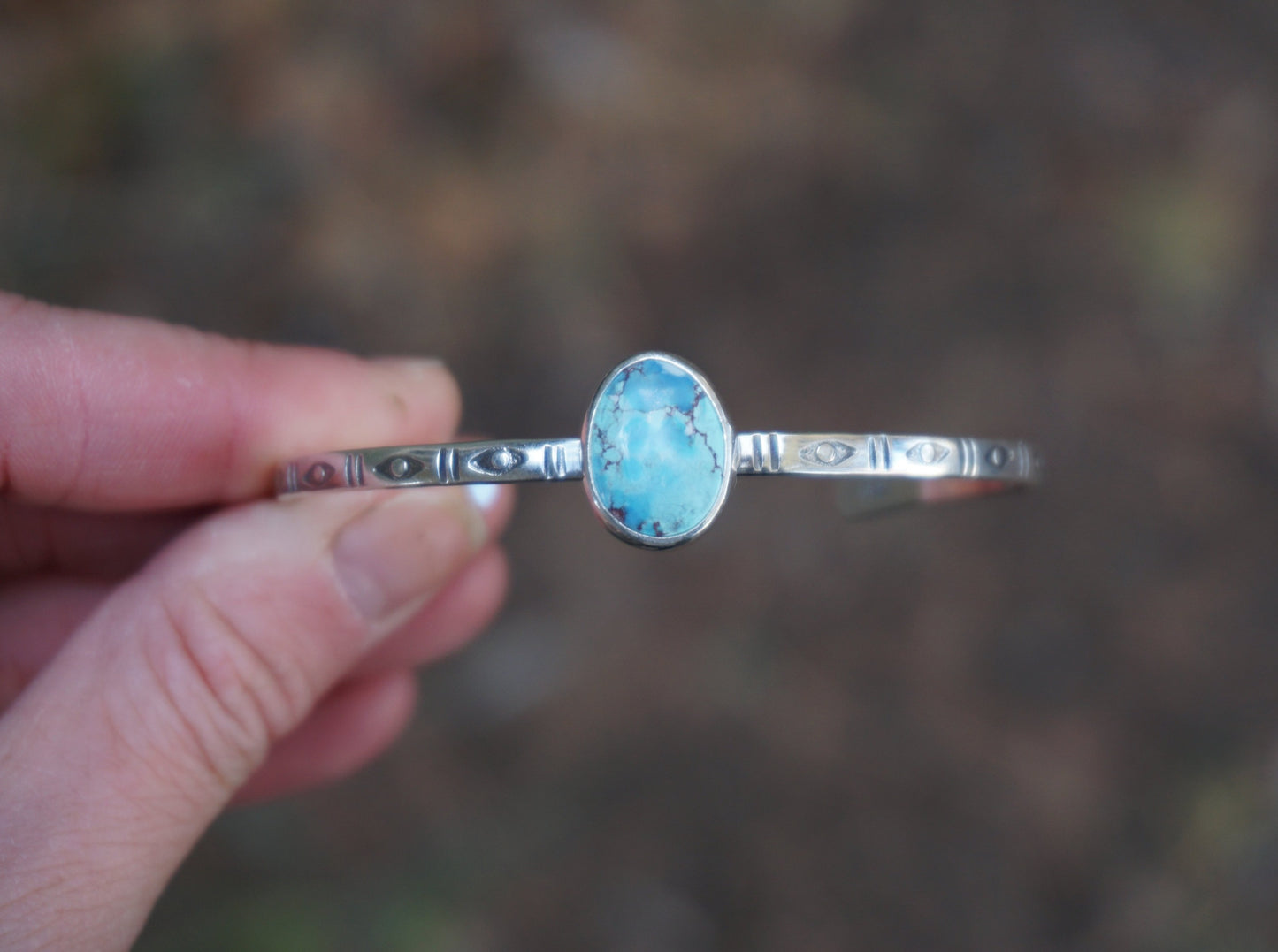 Stamped Cuff Bracelet (Golden Hill)