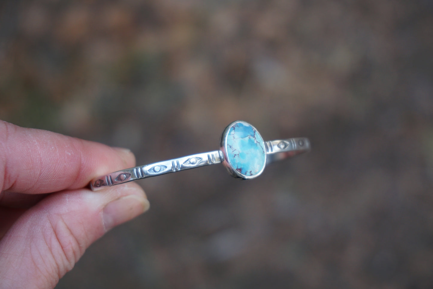 Stamped Cuff Bracelet (Golden Hill)