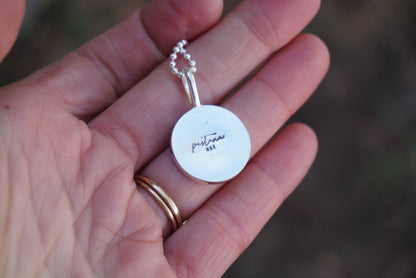 Inlay Pendant (Lavender Opal)