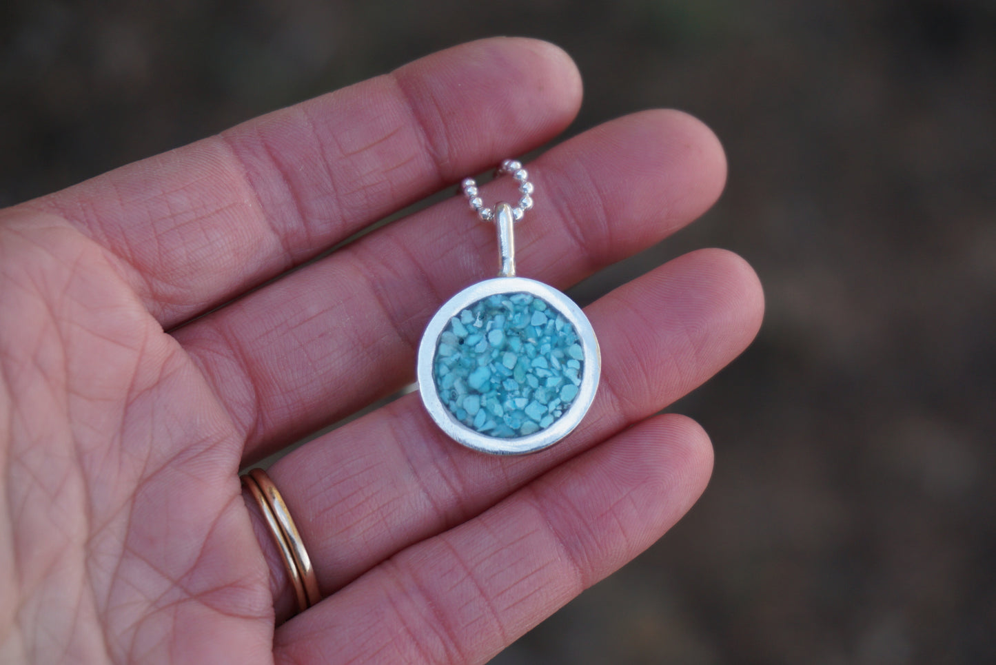 Inlay Pendant (Turquoise)