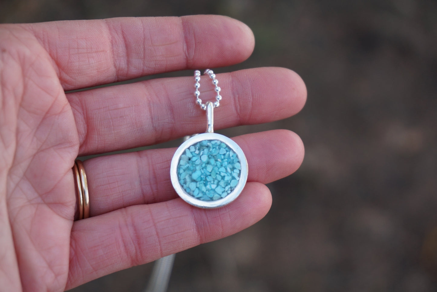Inlay Pendant (Turquoise)