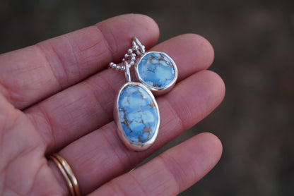 Turquoise Wrap Necklace (Golden Hill)