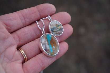 Turquoise Wrap Necklace (Royston Ribbon)