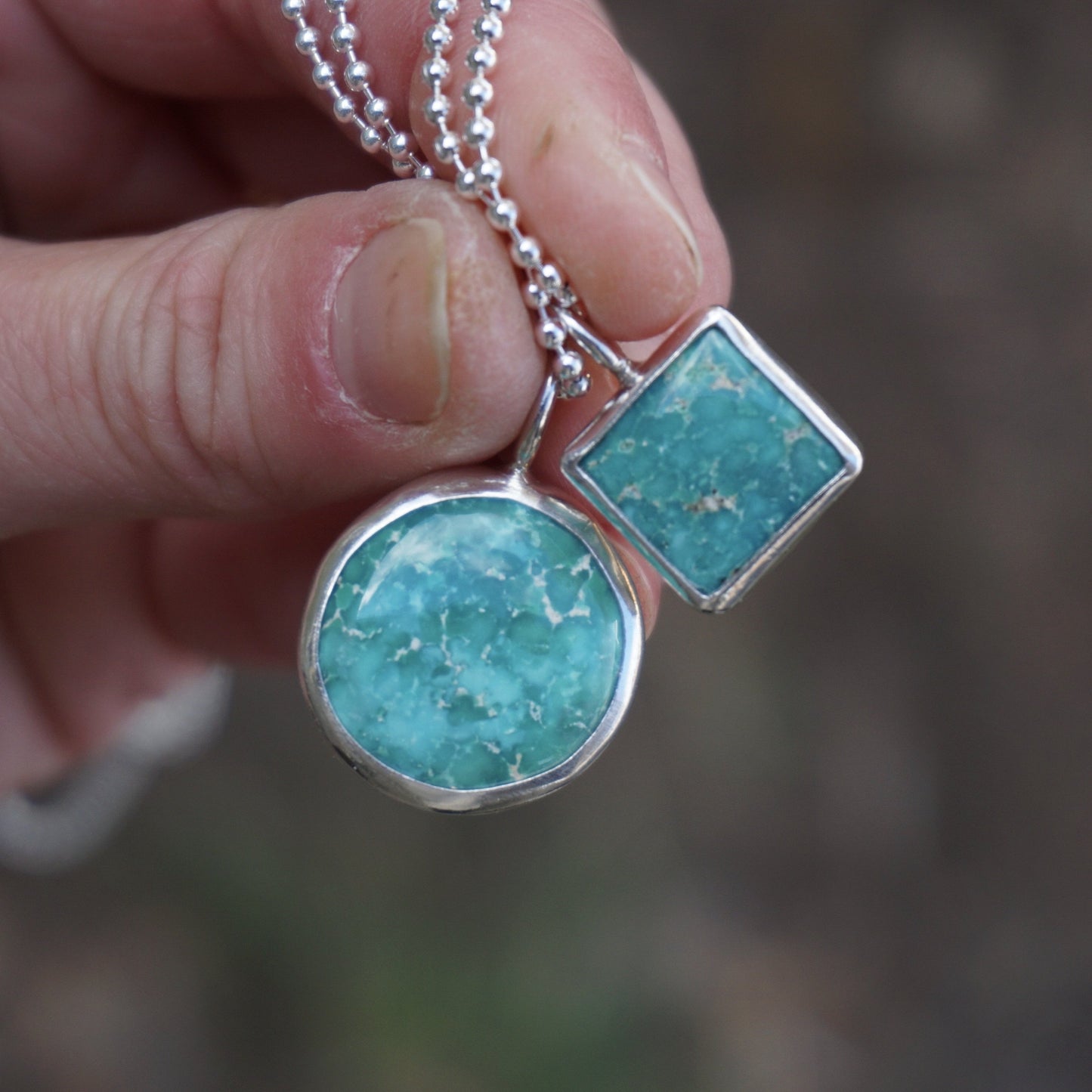 Turquoise Wrap Necklace (Emerald Valley)