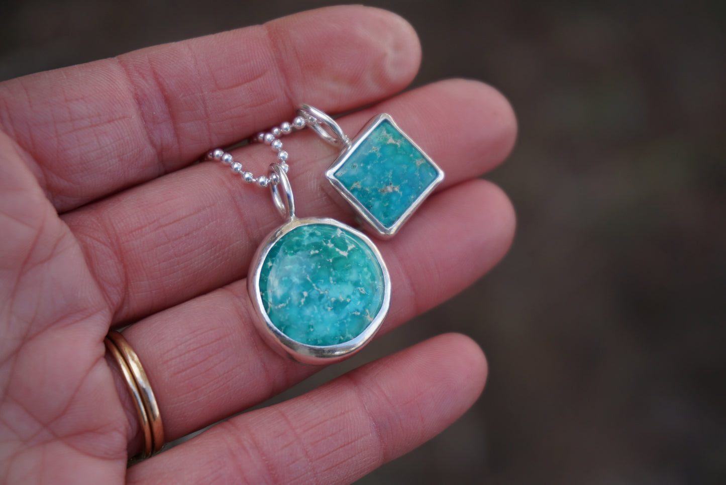 Turquoise Wrap Necklace (Emerald Valley)