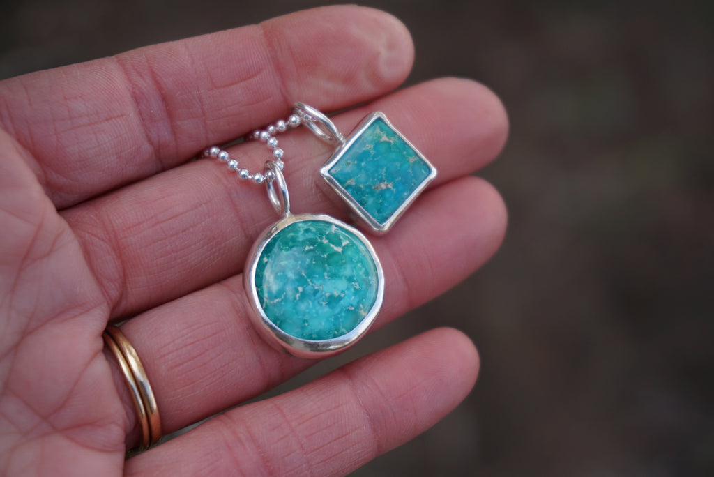 Turquoise Wrap Necklace (Emerald Valley)