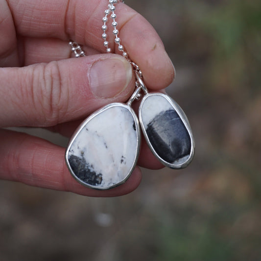 Turquoise Wrap Necklace (White Buffalo)