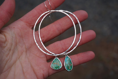 Hammered Organic Hoops (Sonoran Gold)