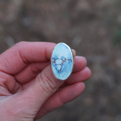 Sterling Silver & Golden Hill Turquoise Ring (Size 5.75)