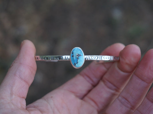 Stamped Cuff Bracelet (Golden Hill)