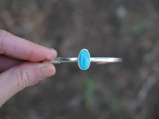 Stamped Cuff Bracelet (Sleeping Beauty)