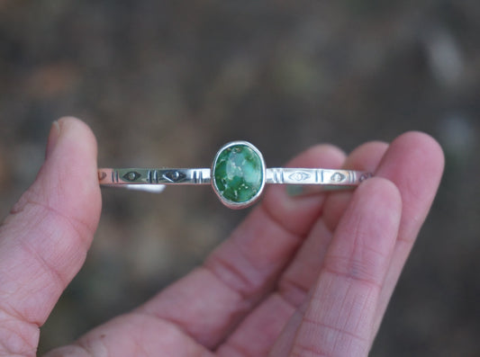 Stamped Cuff Bracelet (Sonoran Gold)