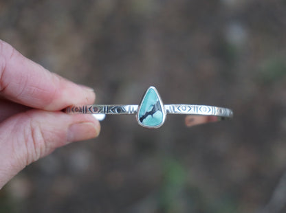 Stamped Cuff Bracelet (Carico Lake)