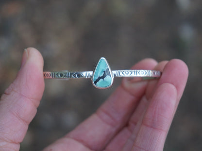 Stamped Cuff Bracelet (Carico Lake)
