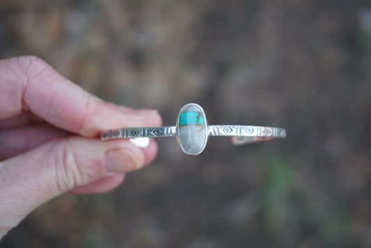 Stamped Cuff Bracelet (Royston Ribbon)