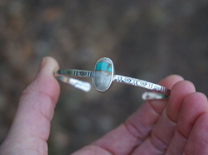 Stamped Cuff Bracelet (Royston Ribbon)