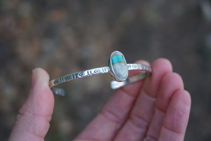 Stamped Cuff Bracelet (Royston Ribbon)