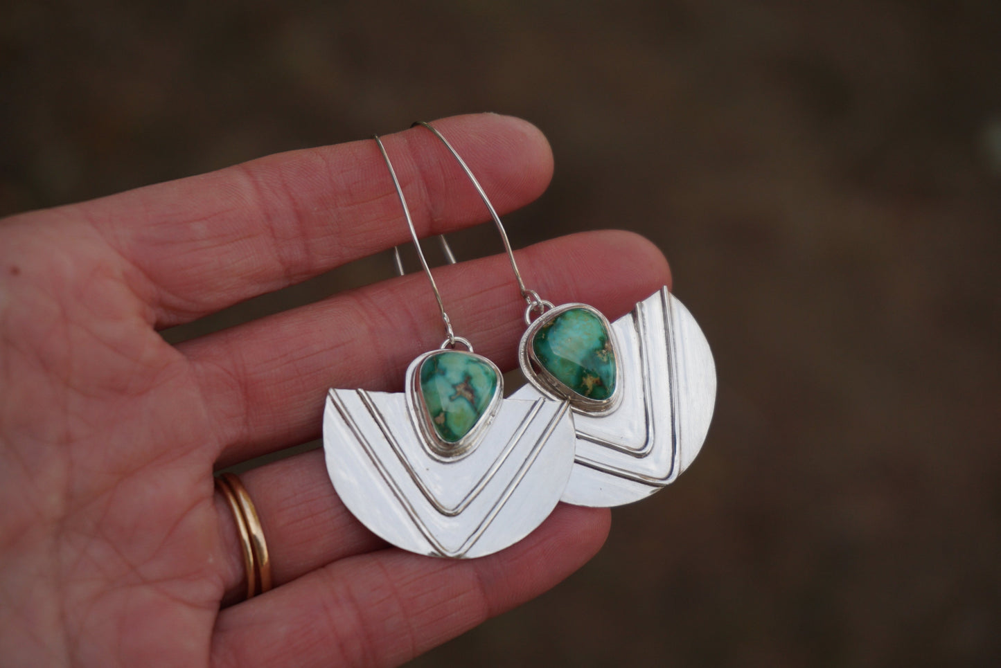 Chevron Danglers (Sonoran Gold)
