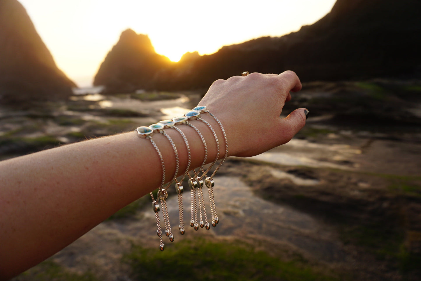 Box Chain Adjustable Bracelet (Sonoran Gold)