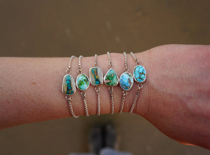 Box Chain Adjustable Bracelet (Golden Hill)