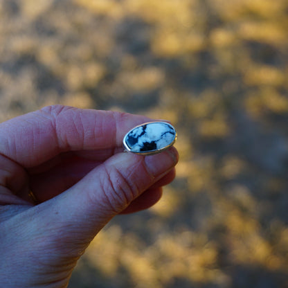 Turquoise Ring (White Buffalo - 5)