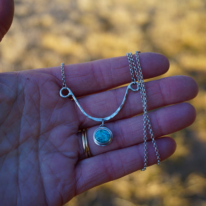 Hammered Drop Necklace (Kingman)