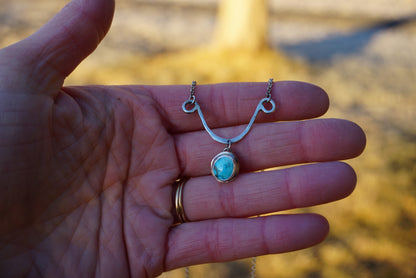 Hammered Drop Necklace (Kingman)