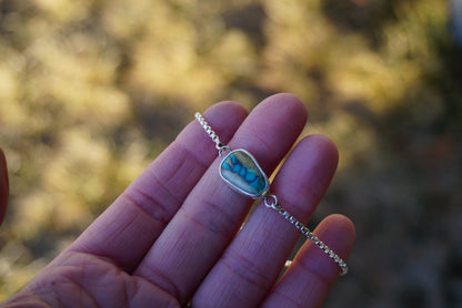 Box Chain Adjustable Bracelet (Royston Ribbon)