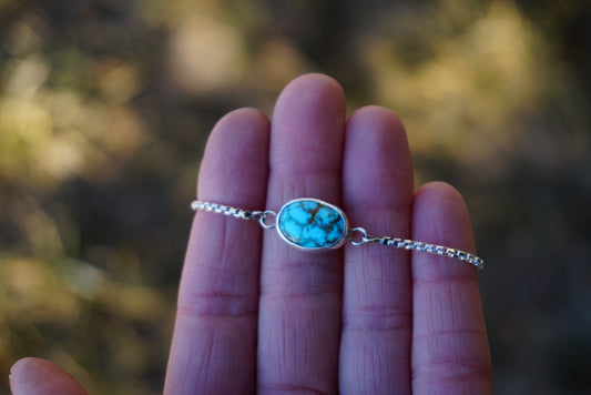 Box Chain Adjustable Bracelet (Kingman)