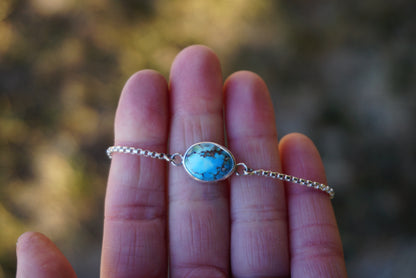 Box Chain Adjustable Bracelet (Golden Hill)