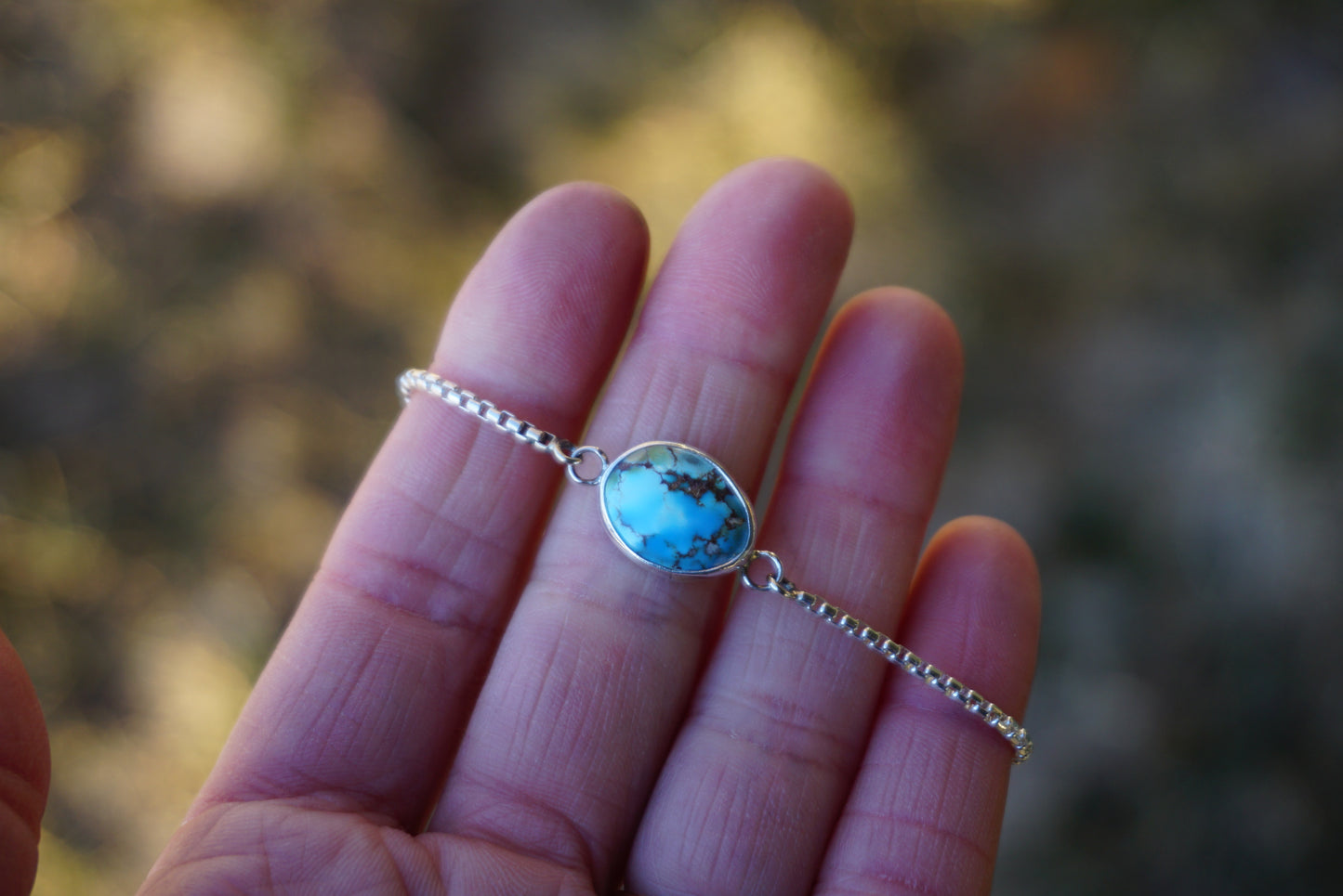 Box Chain Adjustable Bracelet (Golden Hill)