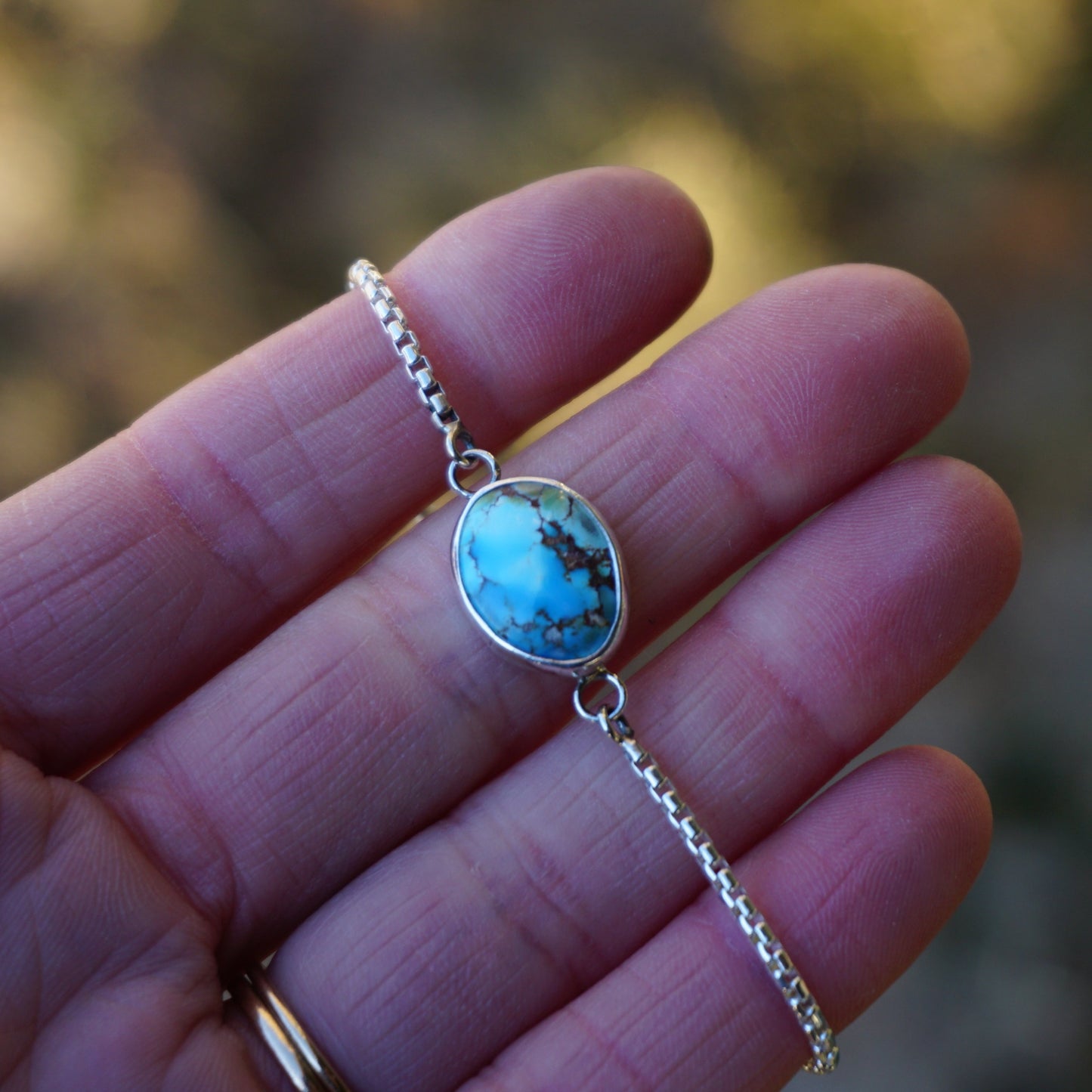 Box Chain Adjustable Bracelet (Golden Hill)