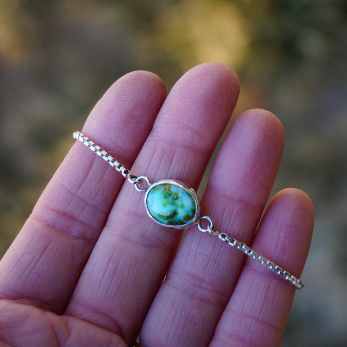 Box Chain Adjustable Bracelet (Sonoran Gold)