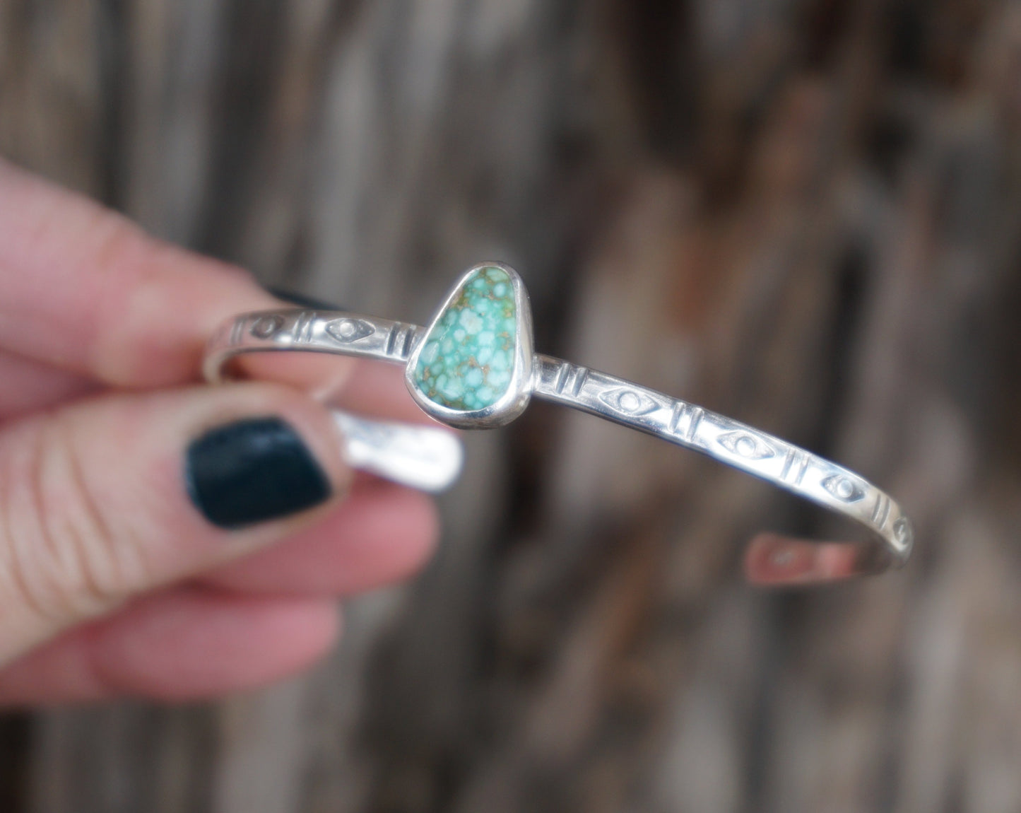 Stamped Cuff Bracelet (Kingman)