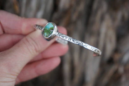 Stamped Cuff Bracelet (Sonoran Gold)