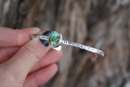 Stamped Cuff Bracelet (Sonoran Gold)