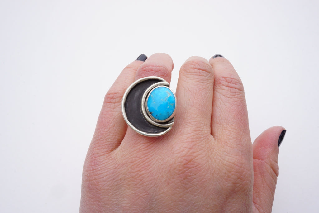 Crescent Moon Ring (size 8.5)