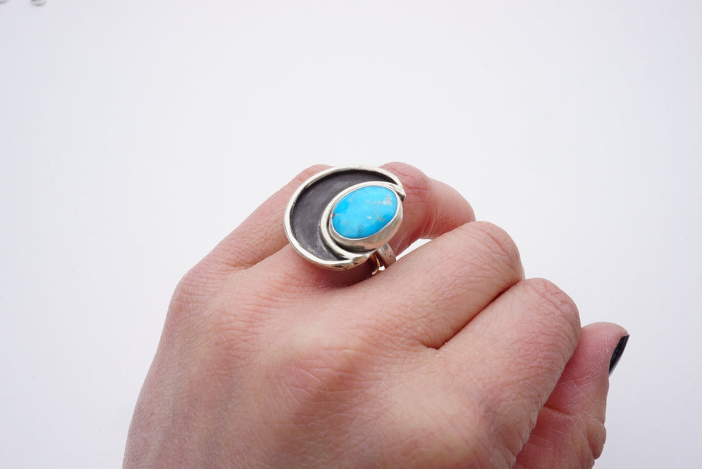 Crescent Moon Ring (size 8.5)