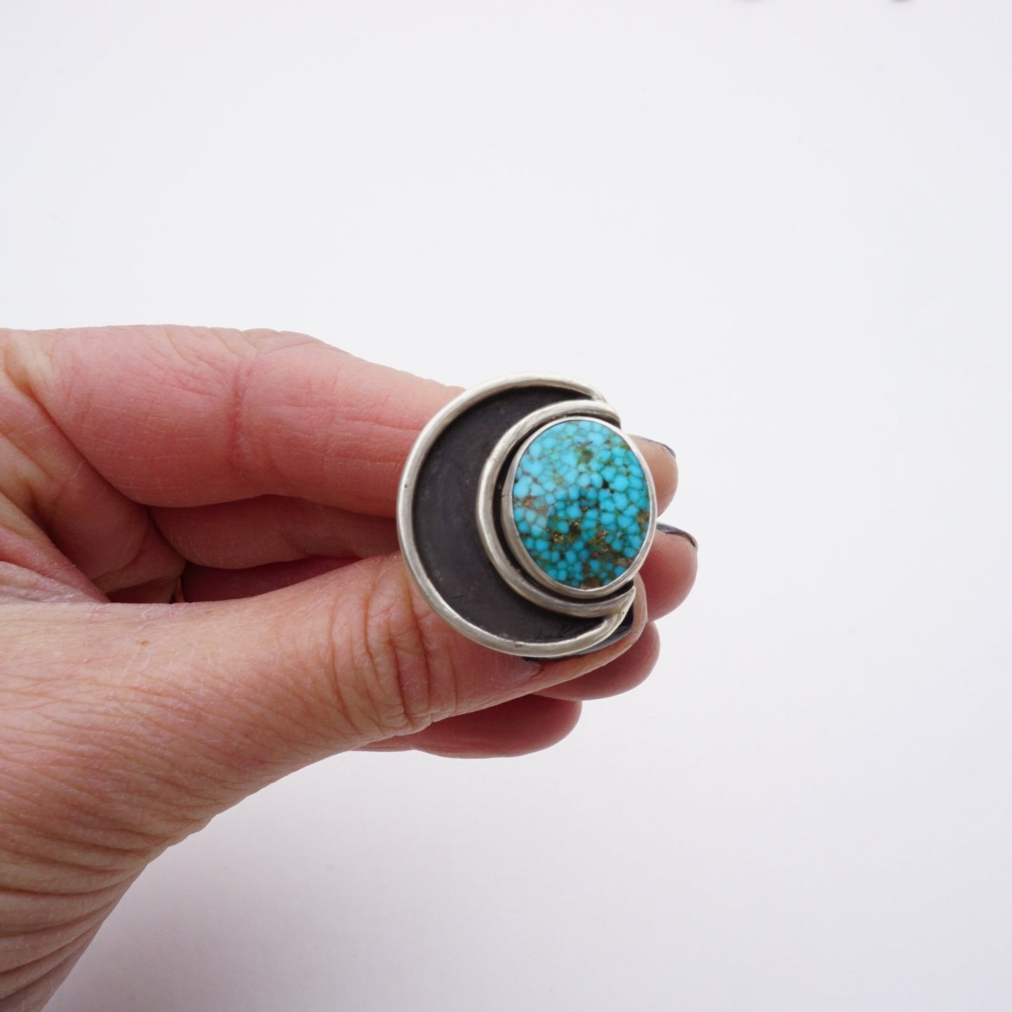 Crescent Moon Ring (size 6)