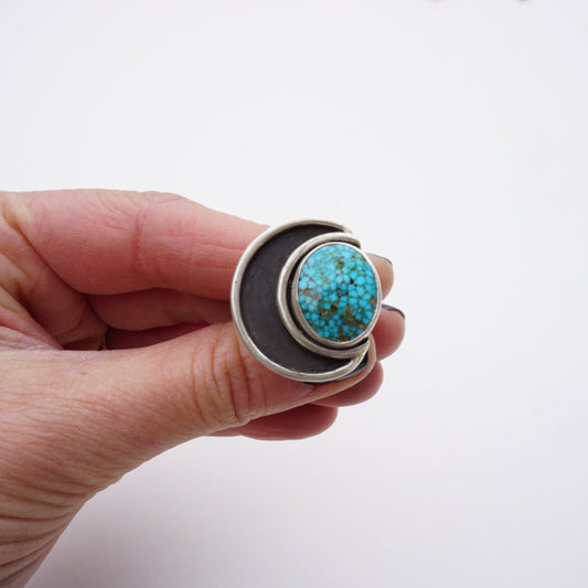 Crescent Moon Ring (size 6)