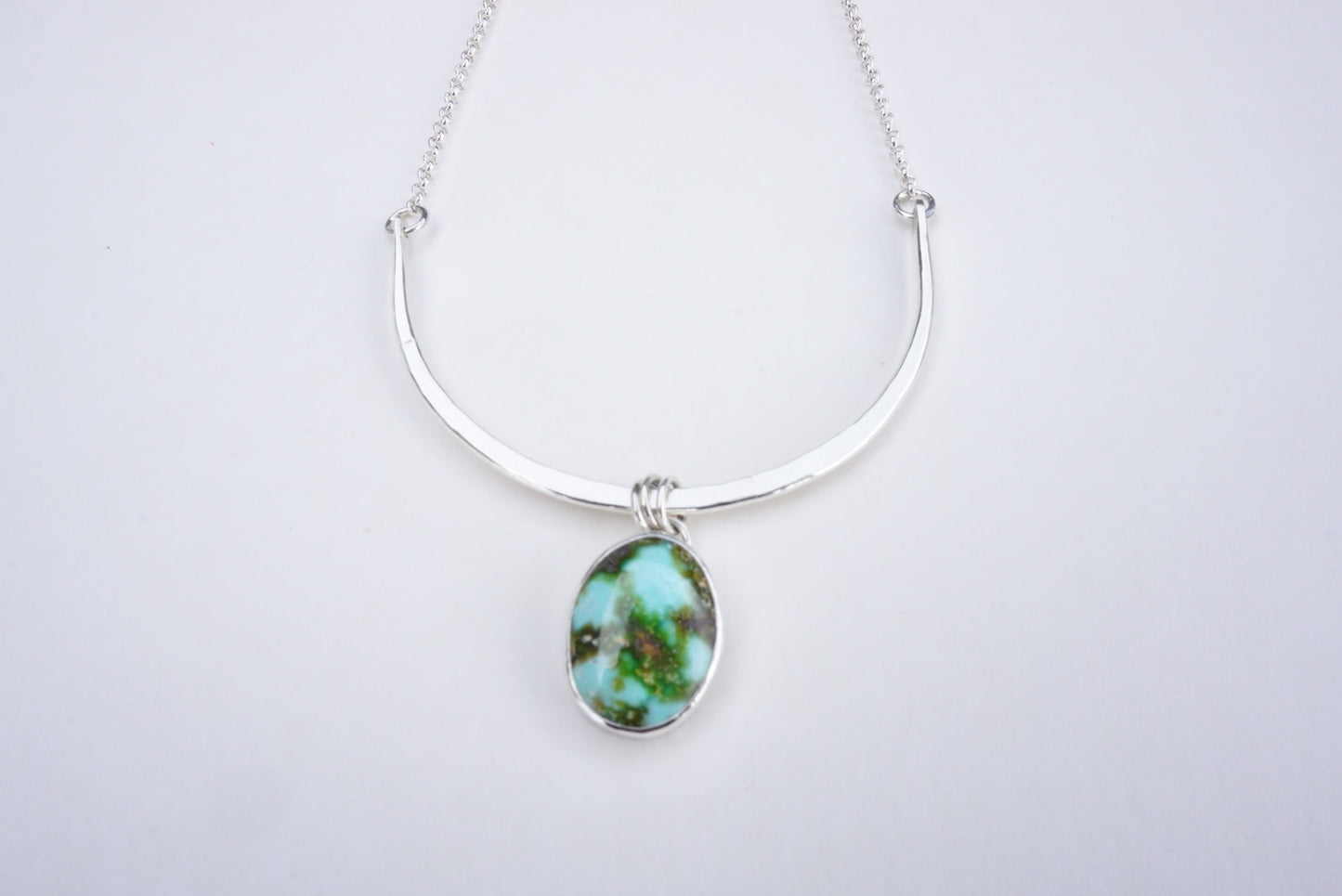 Turquoise Bar Necklace (Sonoran Gold)