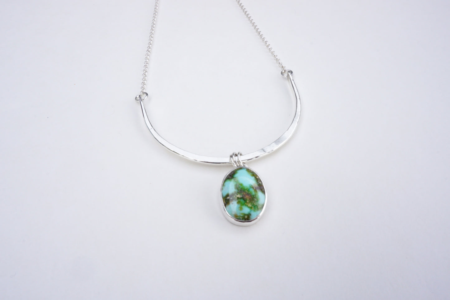 Turquoise Bar Necklace (Sonoran Gold)