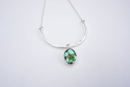Turquoise Bar Necklace (Sonoran Gold)