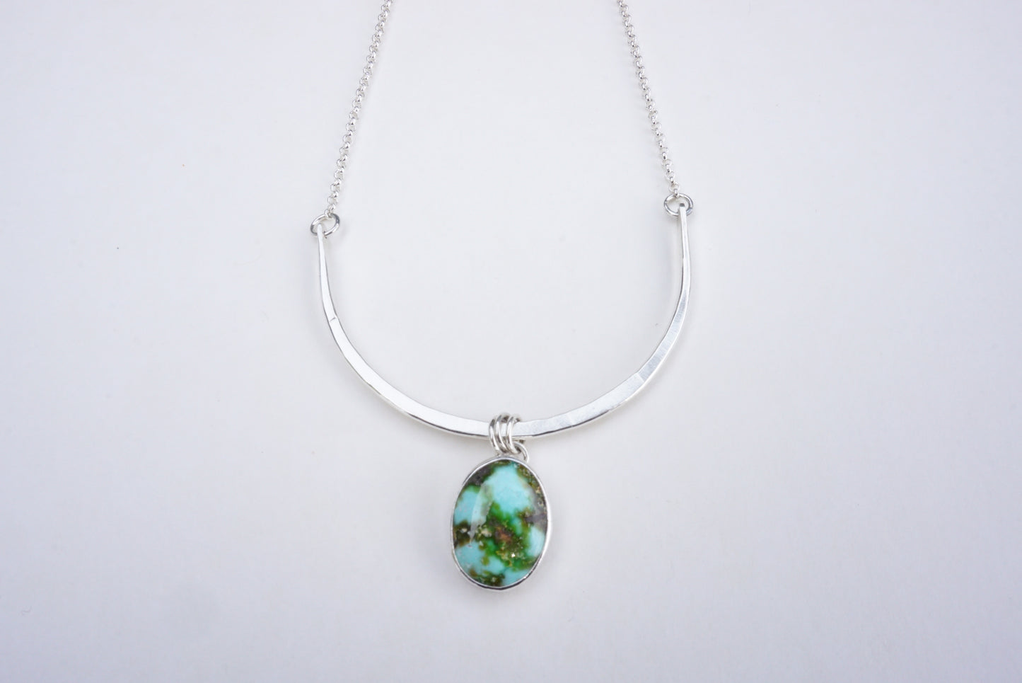 Turquoise Bar Necklace (Sonoran Gold)