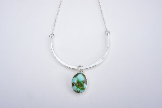 Turquoise Bar Necklace (Sonoran Gold)