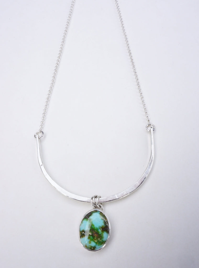 Turquoise Bar Necklace (Sonoran Gold)